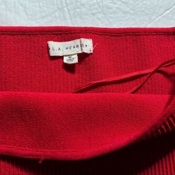 Cherry red Tube top cropped - Picture 4 of 6